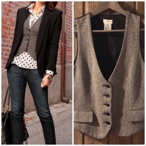 EUC Herringbone Vest